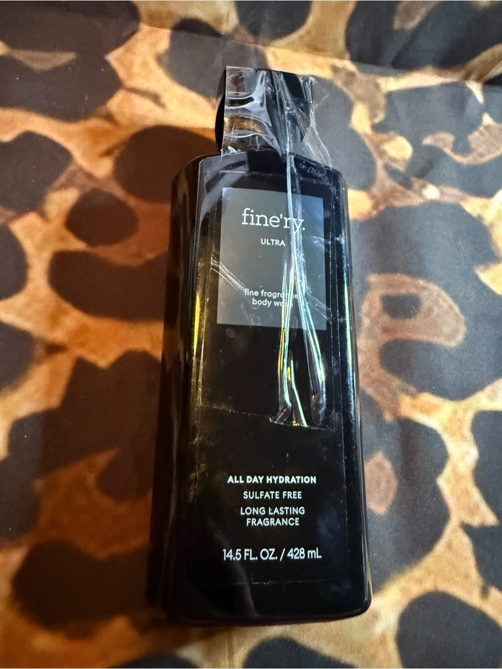 finery Ultra Men's Black Fragrance Body Wash
